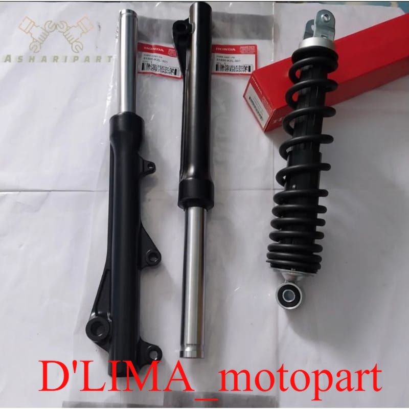 SHOCK DEPAN HONDA BEAT FI, SCOOPY FI + TABUNG SHOCK DEPAN BEST FI, SCOOPY FI PAKET HEMAT AS SHOCK HO