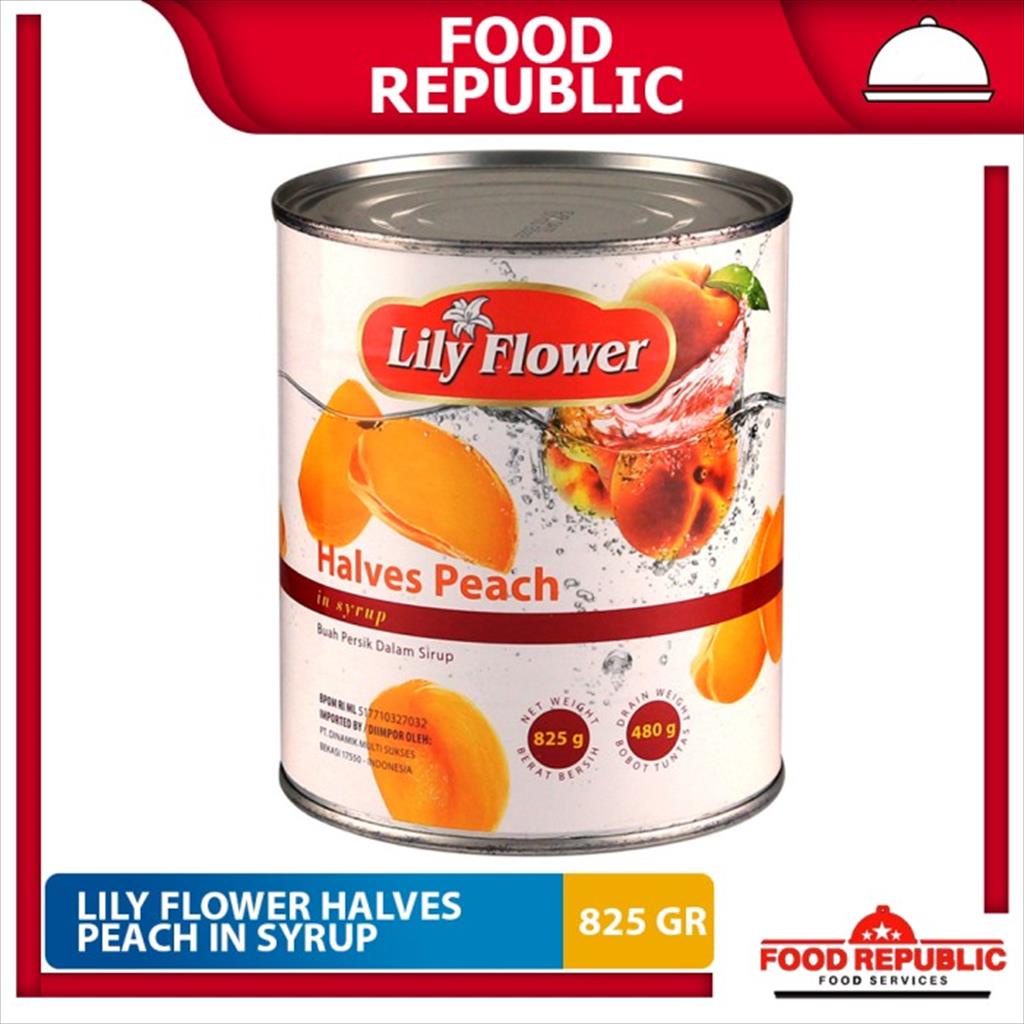 

Lily Flower Halves Peach In Syrup 825 gr Buah Persik Dalam Sirup Halal