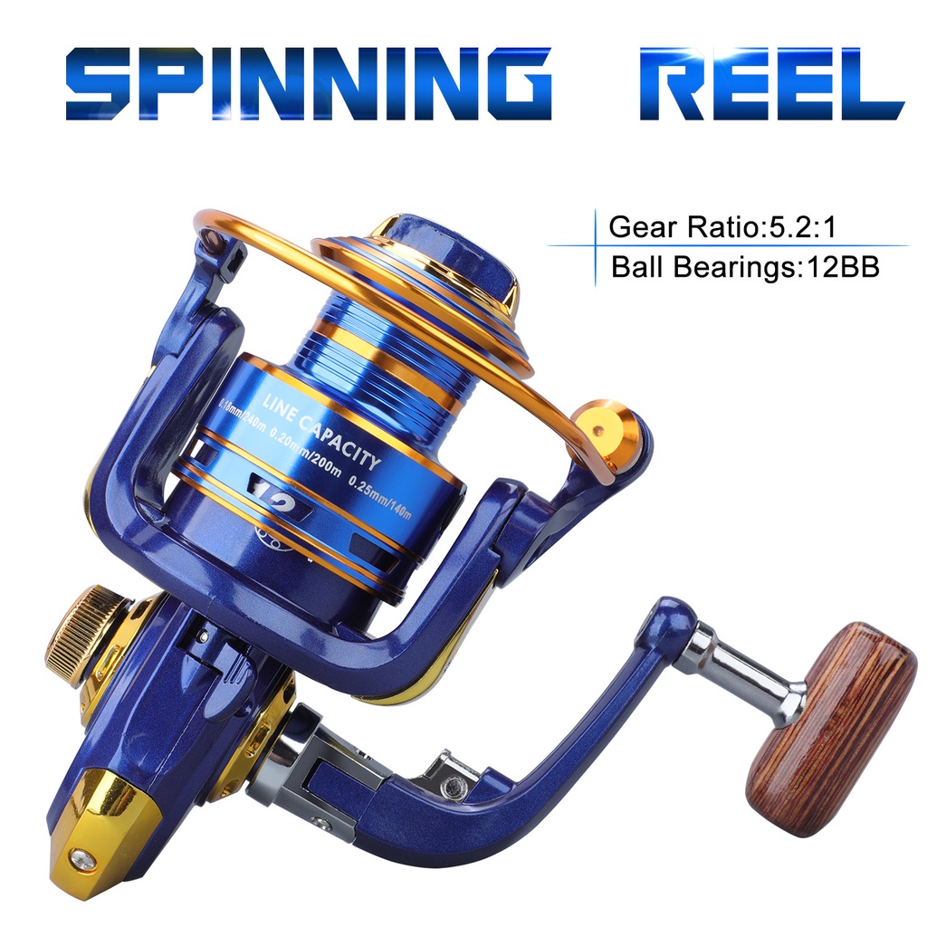 Sougayilang Reel Pancing Spinning Fishing Reel 1000-7000 Harga Terendah Untuk Metal Spool Joran Panc