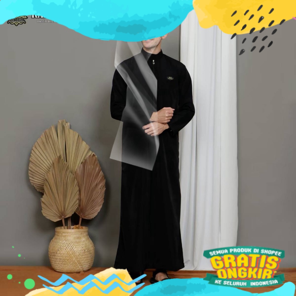 fisabilillah jubah turki pria dewasa - baju gamis dewasa - baju gamis pria dewasa - jubah pria/ biru