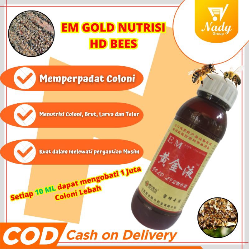 EM Gold Nutrisi Hologram Original Nutrisi Meningkatkan Koloni Lebah