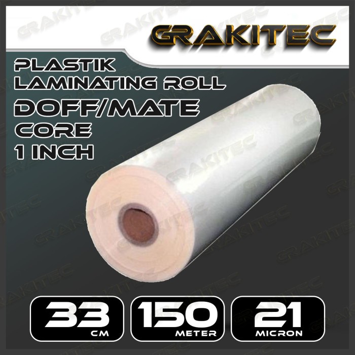 

PLASTIK LAMINATING ROLL 33 CM X 200 M 28 MIC DOFF / GLOSSY - GLOSSY, 33cm 150m 21mic