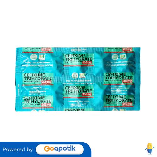CEFIXIME TRIHYDRATE HEXPHARM 200 MG STRIP 10 KAPLET