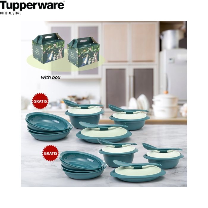 TUPPERWARE PRASMANAN WADAH SAJI PIRING PLASTIK SWEET FAMILY