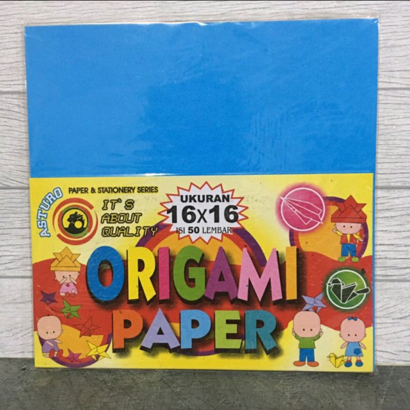 

Kertas Origami Asturo 16x16 ( 1pad/50lbr )