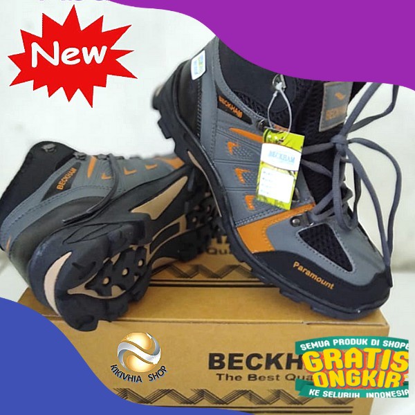Sepatu gunung hiking / Sepatu pria outdoor / Sepatu Touring safety beckham/ Bigsize jumbo