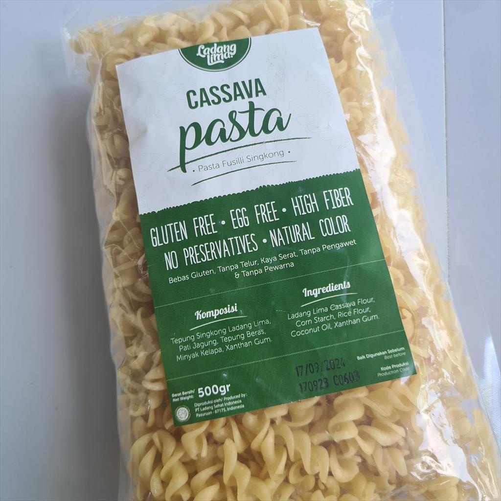 

Ladang Lima - Pasta Fusili Egg Free Gluten Free ( 500g)