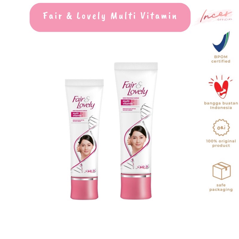 [ FAIR & LOVELY CREAM ] Fair And Lovely Krim Glow & Lovely Multivitamin Cream 23 gr