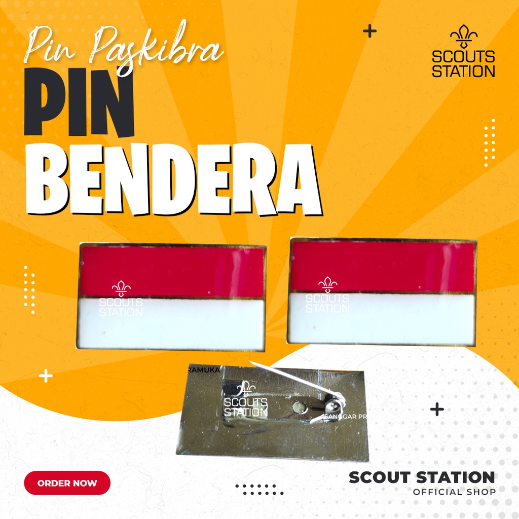 Pin Merah Putih / Pin Bendera Merah Putih / Pin Paskibra Merah Putih