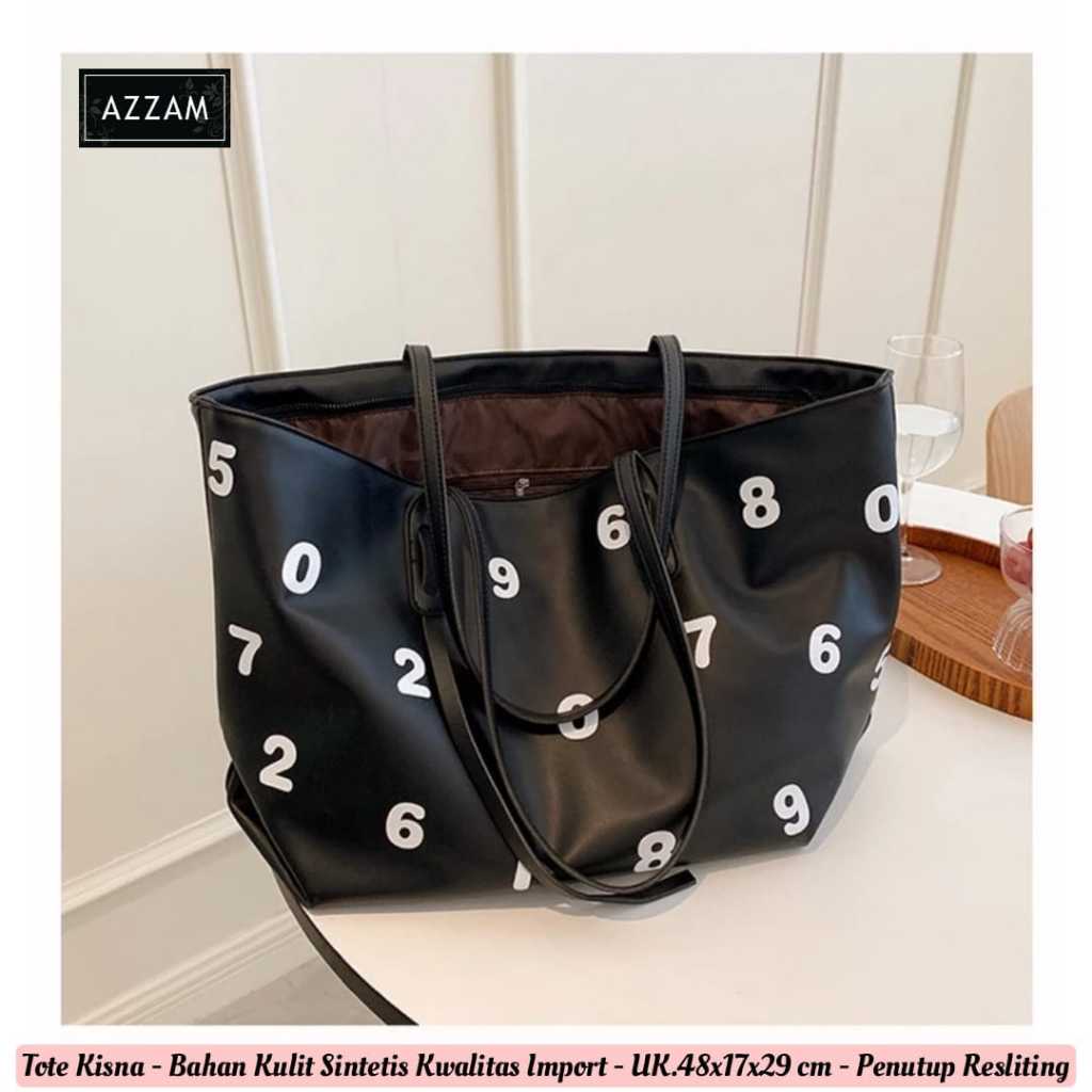 TOTE BAG WANITA TOTE KISNA IMPORT BY ORI AZZAM cantik