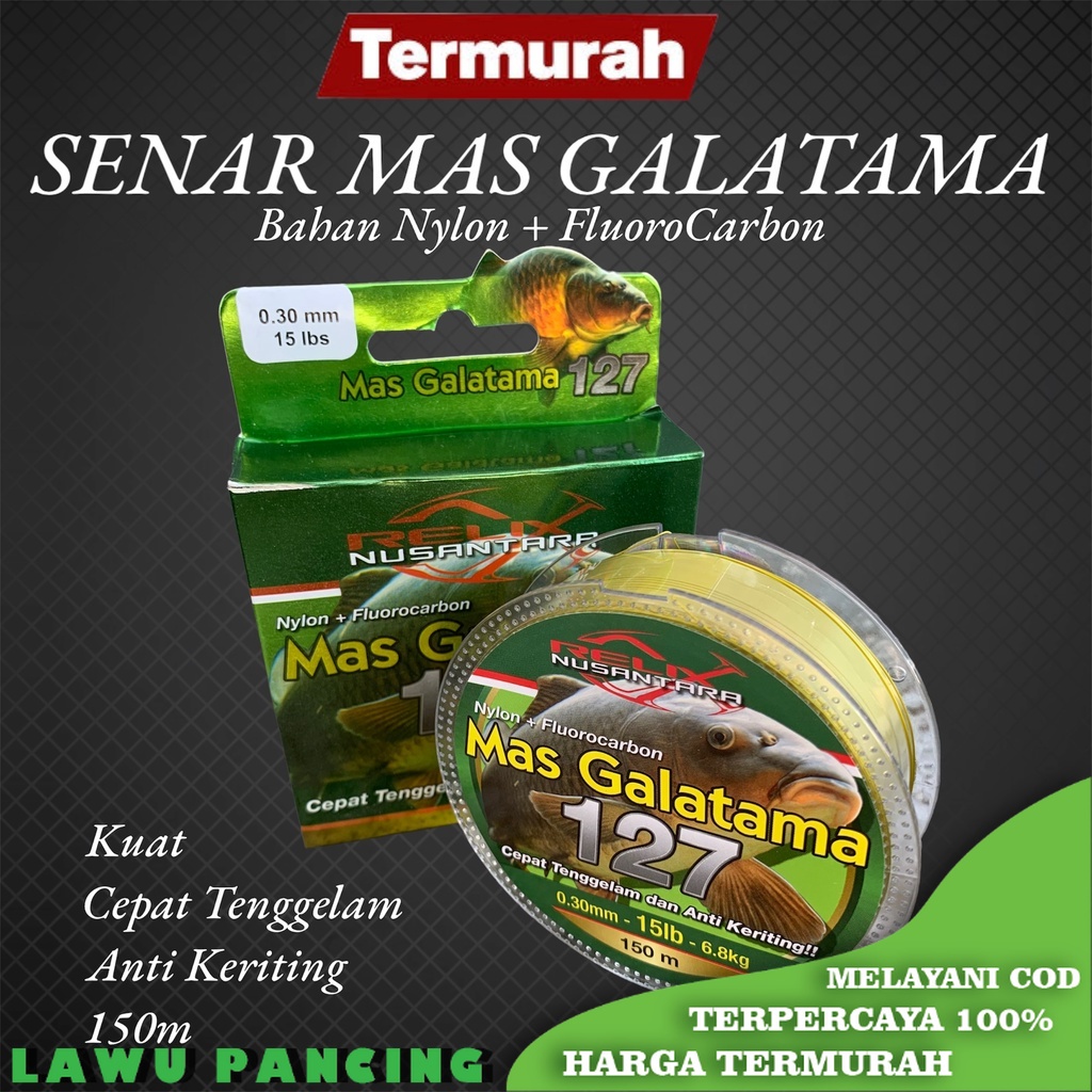Senar Pancing Buat Galatama Ikan Mas relix nusantara Mas Galatama