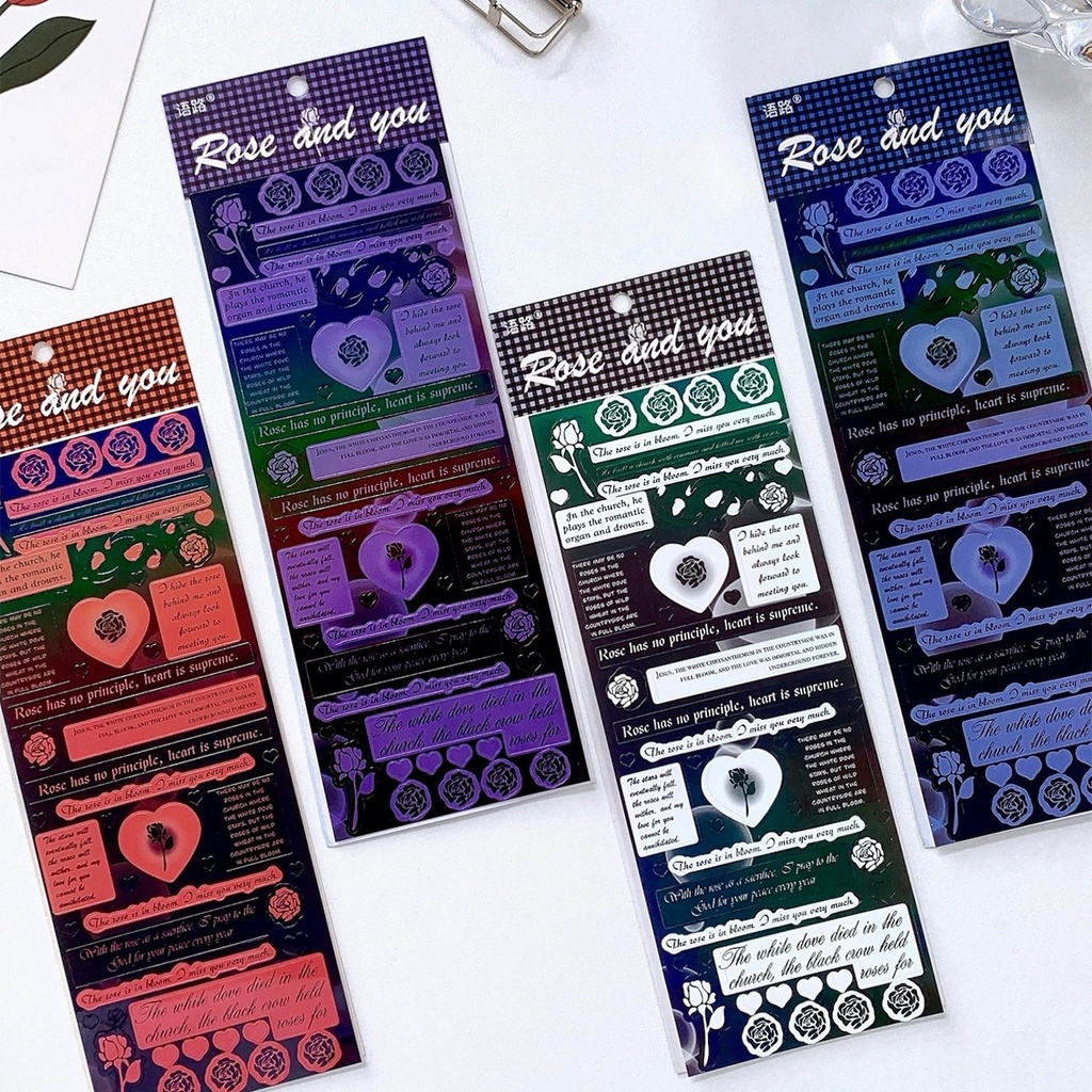 

Stiker Motif Mawar Stiker Bahasa Inggris Frasa Goka Vintage Collage Bahan Bahasa Inggris Huruf Lapid Dekorasi