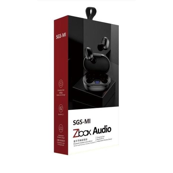 Handsfree Bluetooth ZBOX TWS SGS-MI (Bergaransi) / ZBOX Audio Wireless SGS-MI Charging Case