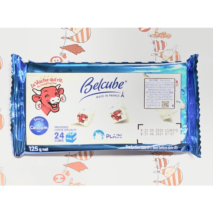 

(KHUSUS GOSEND/GRAB) The Laughing Cow Belcube Plain 125g