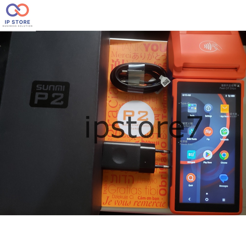 Mesin Kasir EDC Sunmi P2 Unlock Support Playstore Second