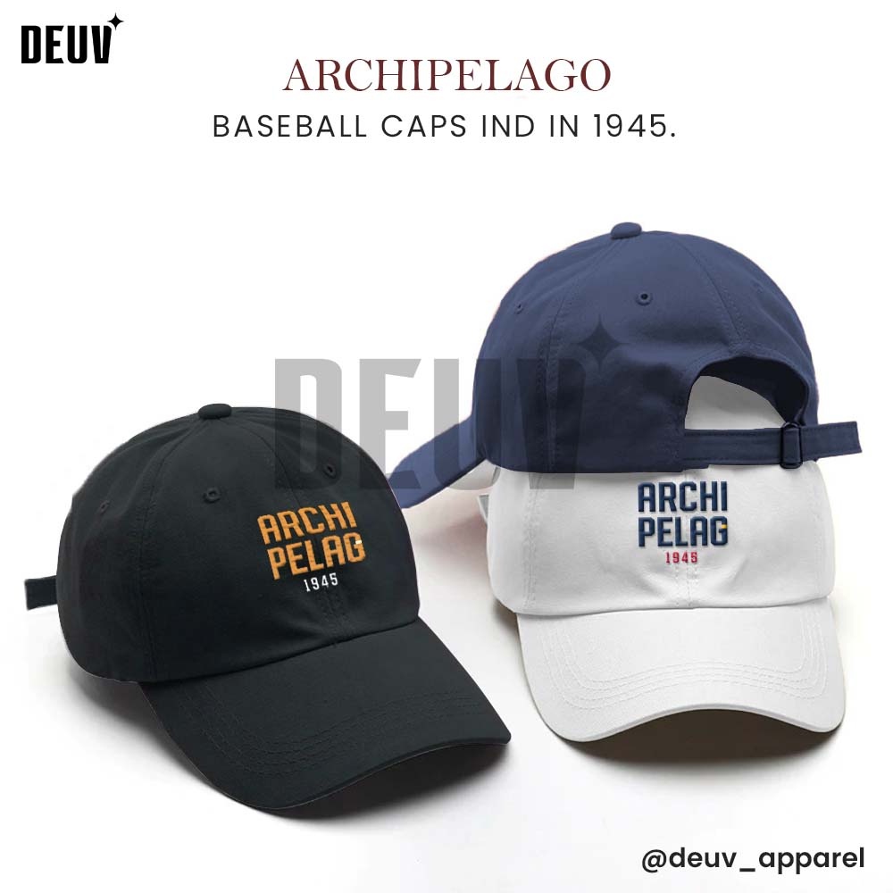COD TOPI BASEBALL Keren *ARCHPLGO*  By Deuv Hitam/Navy/Putih_CEWE/COWO