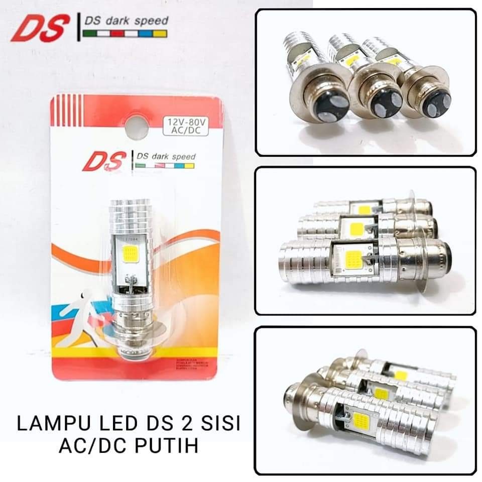 Lampu Dop Depan LED 2 Sisi Motor Matic Bebek Beat Vario H6 Universal Honda Yamaha Scoopy Nmax Mio So