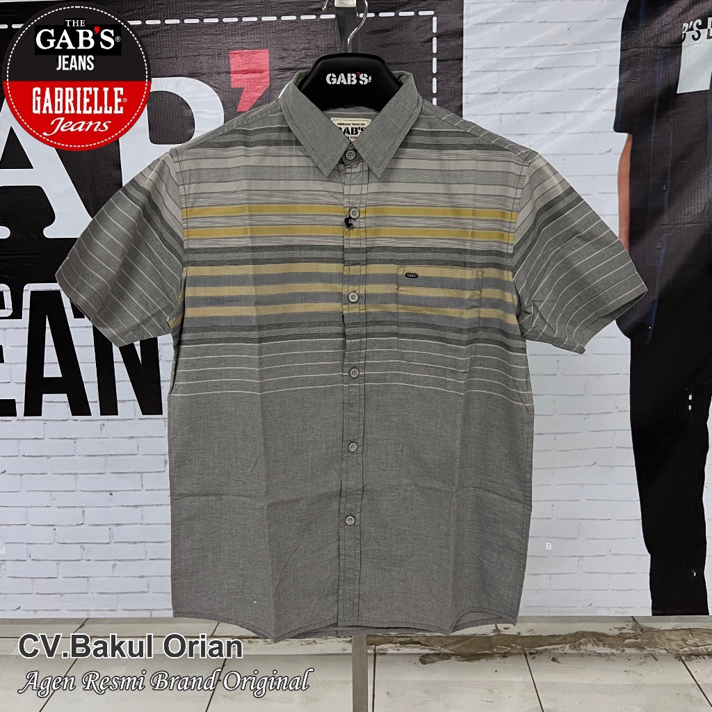 Kemeja Pria Gabrielle Gab's Original Size M - 
GA02489FT Reguler Indo Fashions