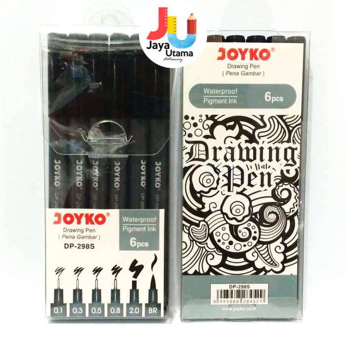 

Arm Joyko Drawing Pen Pena Gambar DP-298S 1 Set 6 Pcs