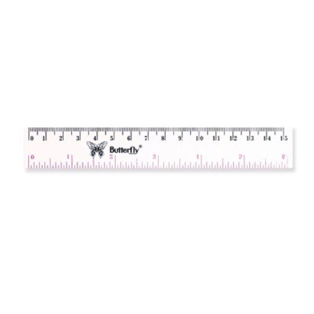 

Butterfly Penggaris 15 CM - Garisan Plastik 15 cm