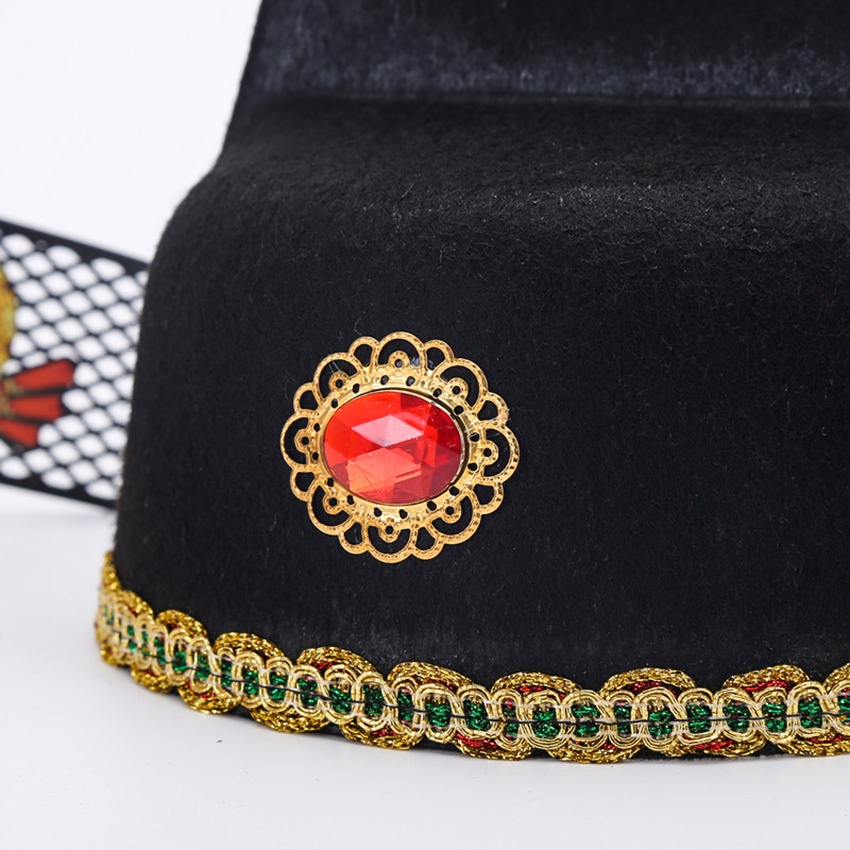 Topi China Champion Judge Bao Hakim Bao Haloween Imlek Topi Adat China Tradisional -