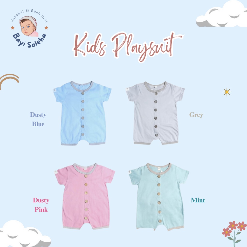 [BS] Jumper Pendek Baby 9-12M / Spring Kids Playsuit