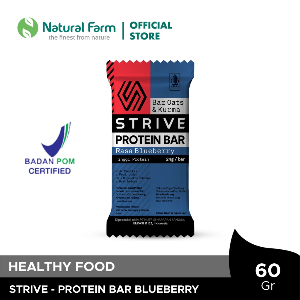 

Strive Protein Bar Blueberry - 60gr