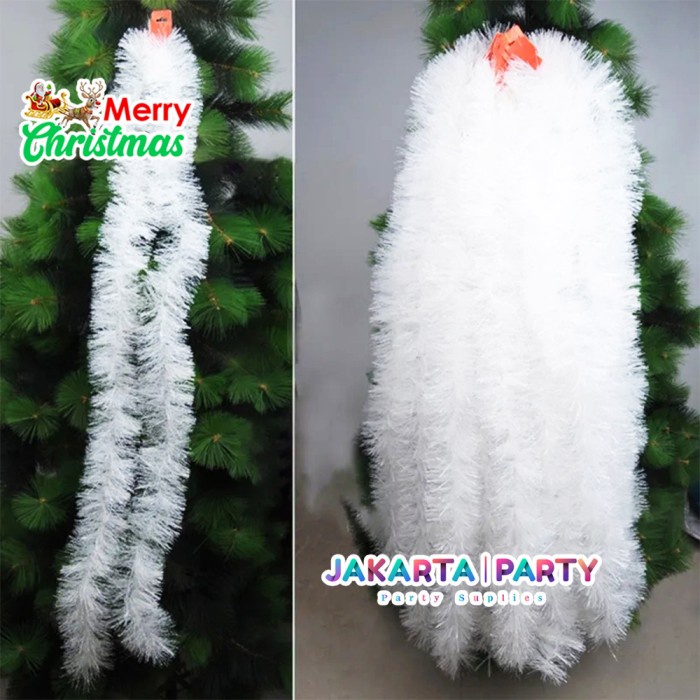 Slinger Natal Putih / Slinger Pohon Natal / Dekorasi Natal