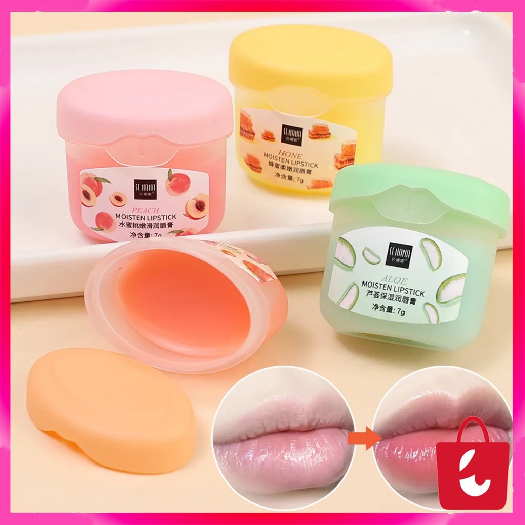 Pelembab Bibir SENANA Vaseline Lip Therapy Lip Balm Jelly Pemerah Bibir Alami Pelembab Bibir Anti Ke