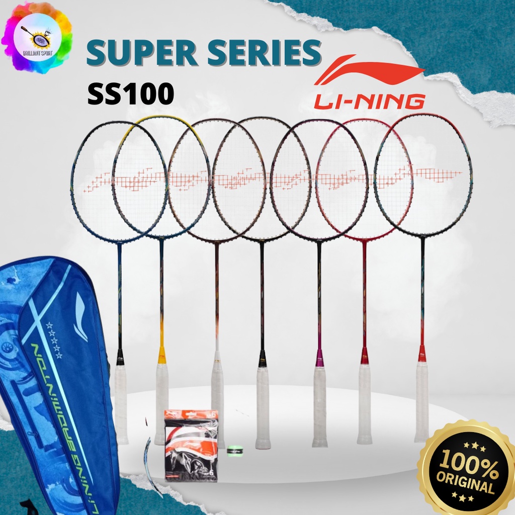RAKET BADMINTON LINING SUPER SERIES 100 SS100 SS 100 SUPER LIGHT ORIGINAL