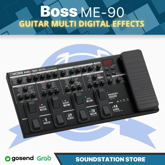 BOSS ME-90 Guitar Multiple Digital Effects | Efek Gitar Pedal ME90