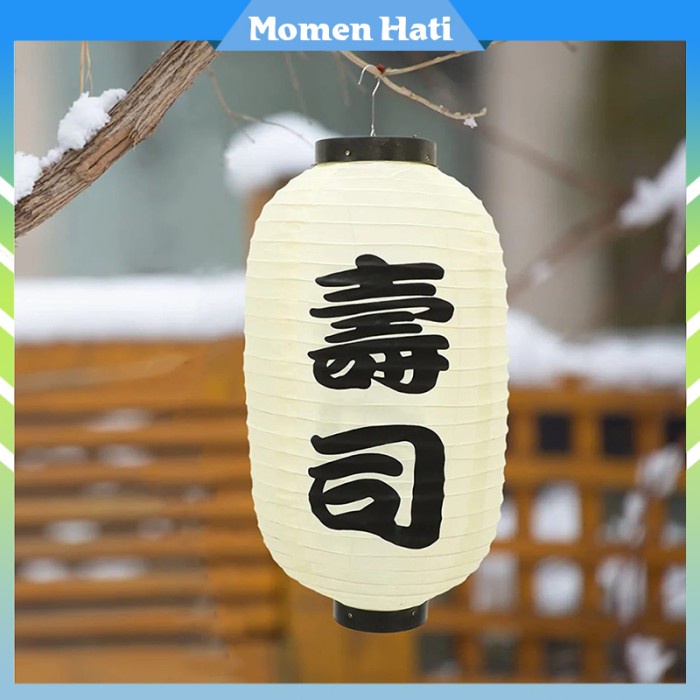 Buah Lampion Sushi Jepang Lampu  Satin Lentera Ornamen Tahan Air - open