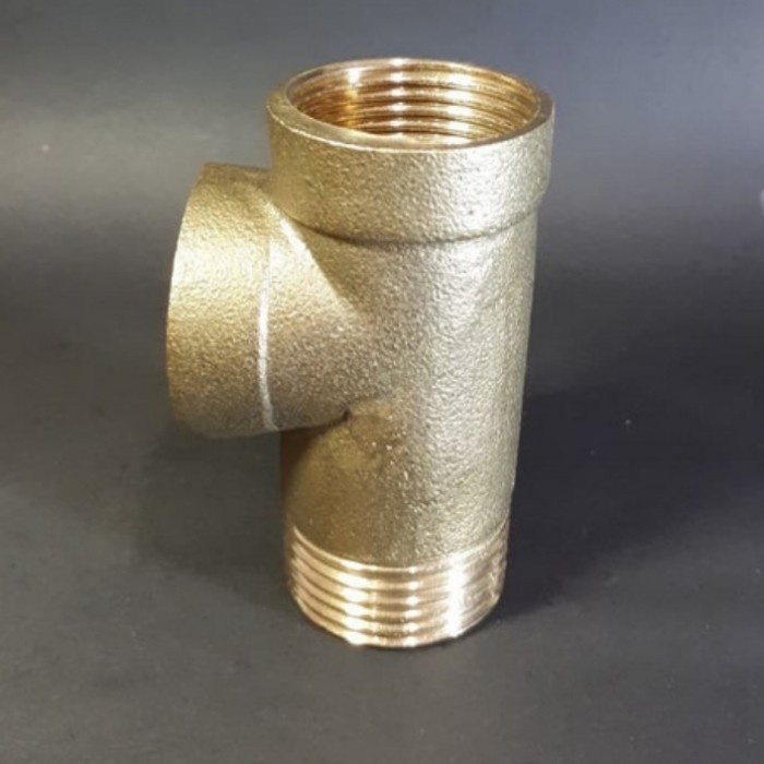 TEE/ T Kuningan 1"/ 1inc 3 Way Untuk Tabung Jet PUMP