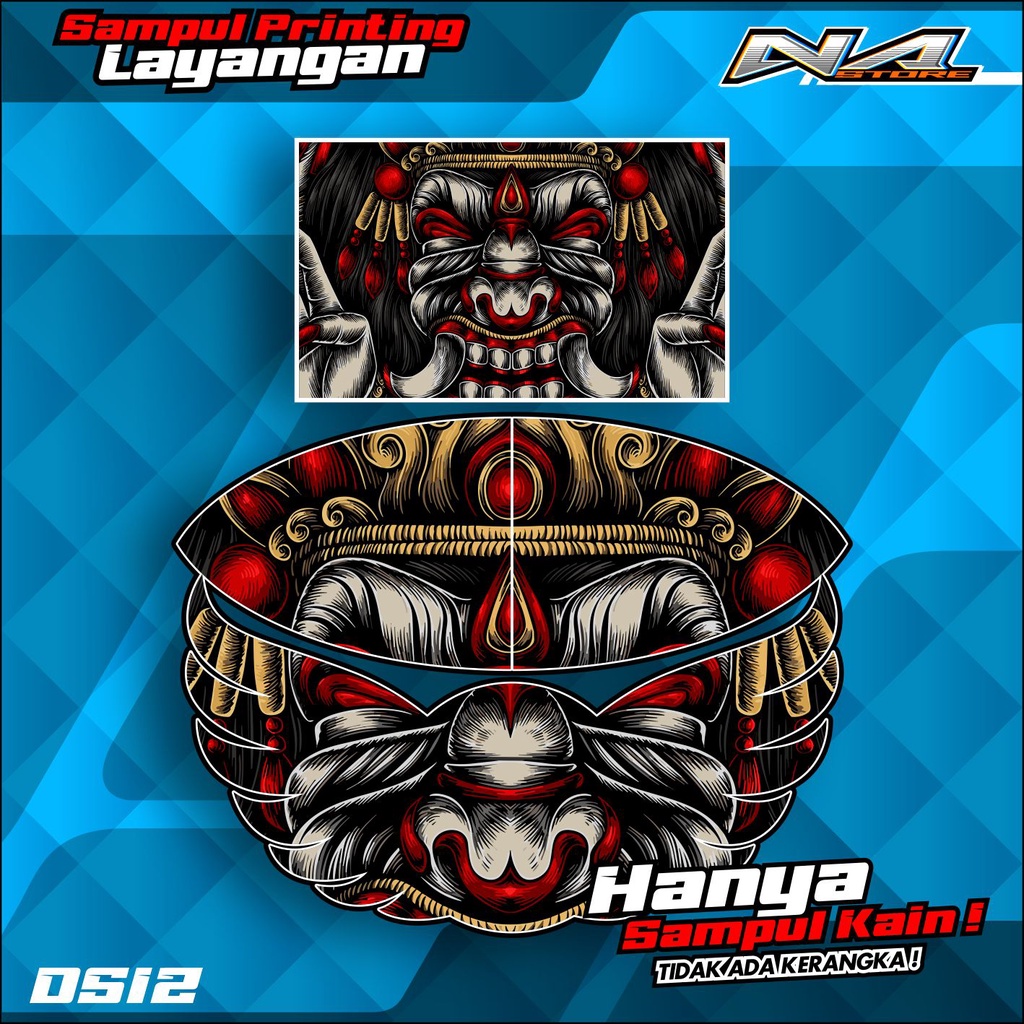 Kain Layangan  Ram Raman , Gapangan Pegon , Gapaangan Ceper  Full Printing   - HANYA KAIN