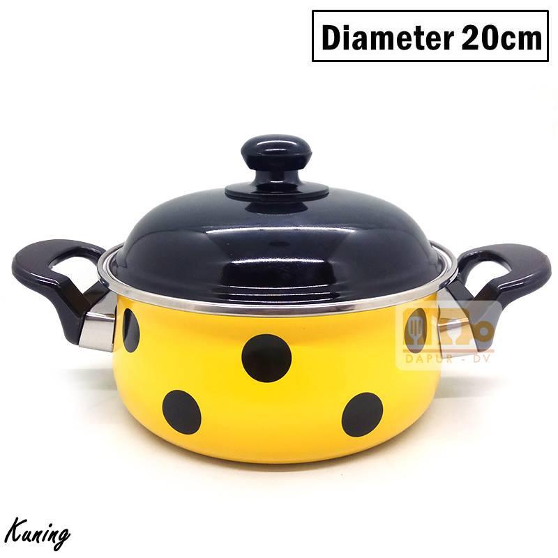 VV - Maspion Bug’s Dot Panci Polkadot Porcelain Enamel 20 cm / Panci Kuah Serbaguna