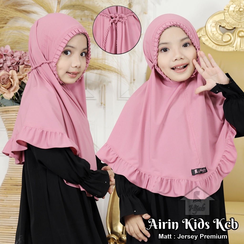 Bergo Anak KCB  Instan Anak Tali Kepang Kids Jilbab Instan Jersey Airis Hijab Syariah