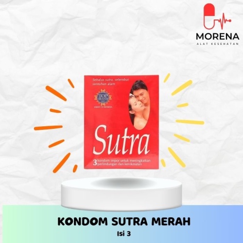 SUTRA - Kondom Sutra Merah Isi 3 Pcs