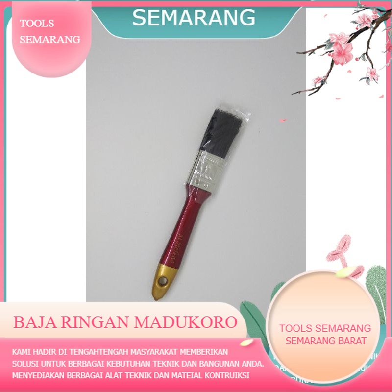 Kuas Cat Hitam 1'' Inch 25,4mm / Kuas Bangunan TOOLS SEMARANG