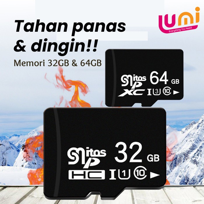 Memori Card penyimpanan HP Kamera 32gb 64gb