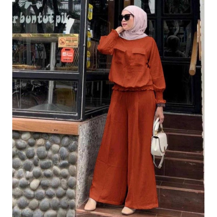 Baju Gamis Murah - SHOFIA SET CELANA / SETELAN FASHION 2023 / SETELAN CRINGKEL / SET CELANA / SETELA