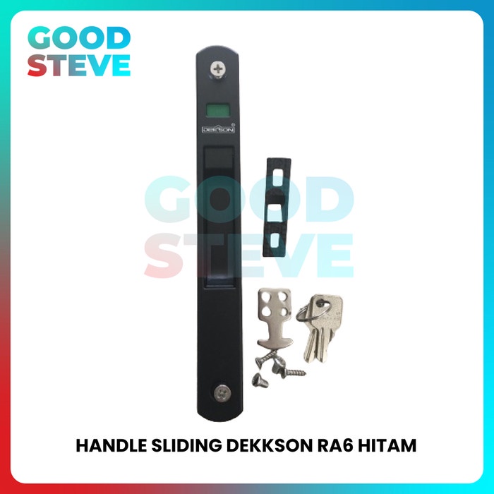 Kunci Pintu Sliding Dekkson RA6 Kunci Pintu Geser Aluminium Hitam