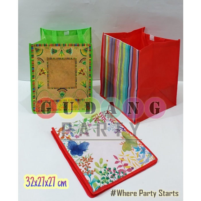 

[[ WSH - BEST SELLER ]] Tas Laminasi Segi/Tas Bingkisan/Tas Berkat/Goody Bag/Spunbond Kotak