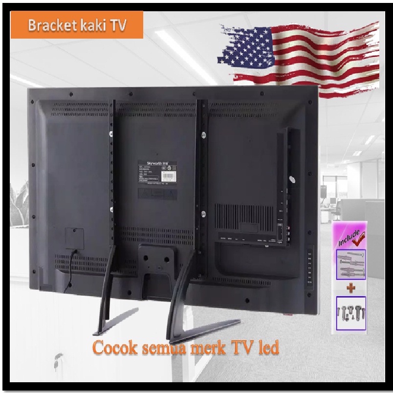 PROMO  BRACKET kaki TV led  uk 19 sampai 32 inch PASTI COCOK BREKET TV kaki BRAKET TV semua merk bre