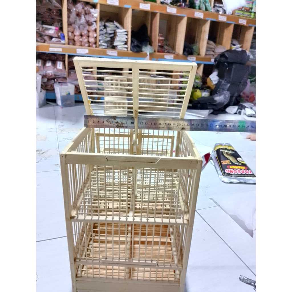 Sangkar Jebak Burung Model L Kandang Pikat Untuk Jebakan Burung Kecil Prenjak Konin Sogon Ciblek
