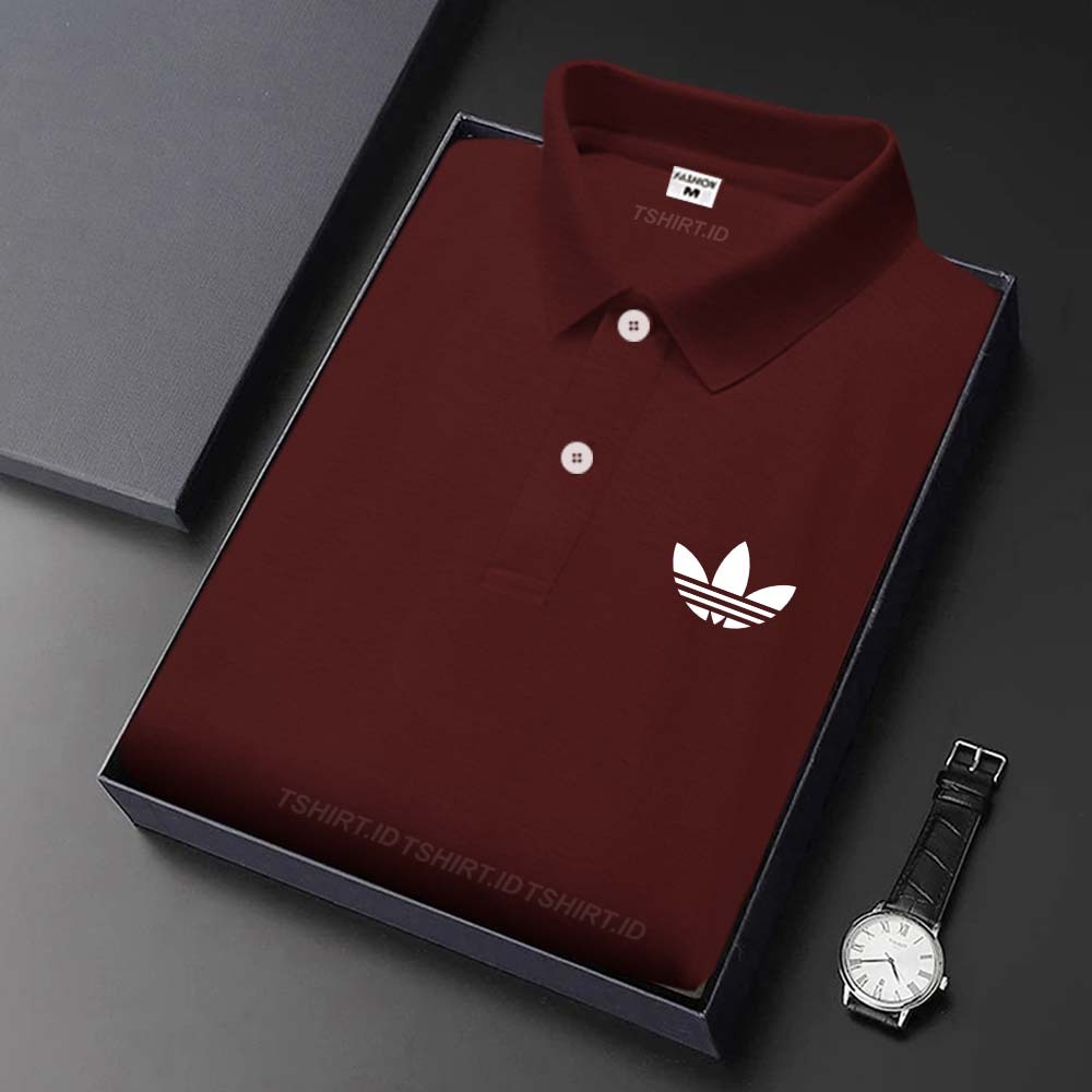 Bisa Cod  Polo Shirt Motif Ad / Polo Shirt Pria / Kaos Kerah Pria / Kaos Polo / Tshirt Pria | Putih