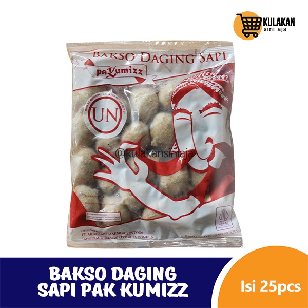 

Bakso Daging Sapi Pak Kumizz Isi 25pcs