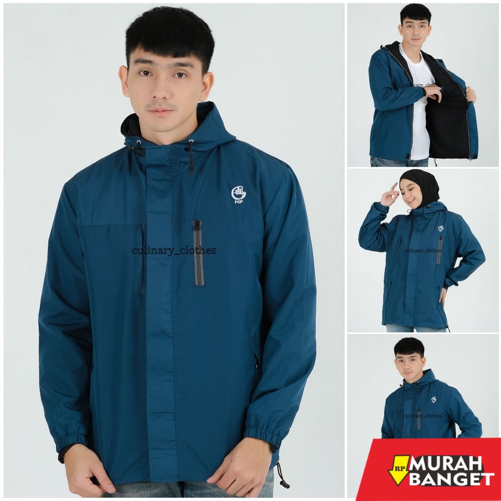 Outer pria  ukuran besar- Jaket Pria Terbaru Waterproof Type Elbrus Original FCF size M L XL XXL / J