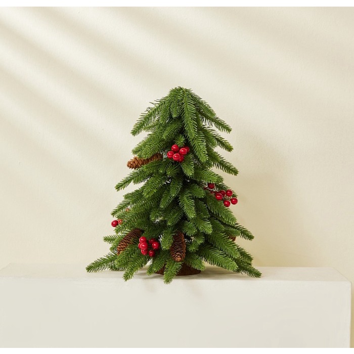 

AR // Pohon Natal Hias Meja Premium 40cm Pajangan Dekorasi Natal Kado Natal - ClassicHijau