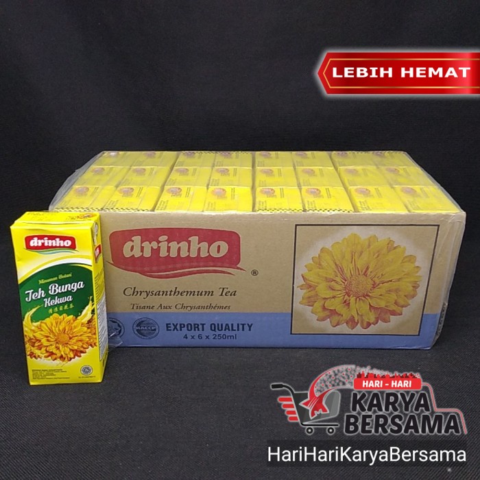 

MINUMAN DRINHO CHRYSANTHENUM TEA KOTAK 24'S X 250ML - PER KARTON