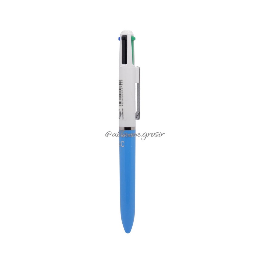 

MURAH Ballpoint Pen Pulpen 4 warna Dalam Satu Pulpen Safari 4C Multifunction Ballpoint Satuan 1 pcs